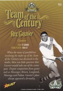 2008 NRL Centenary - Team of the Century #TC3 Reg Gasnier Back